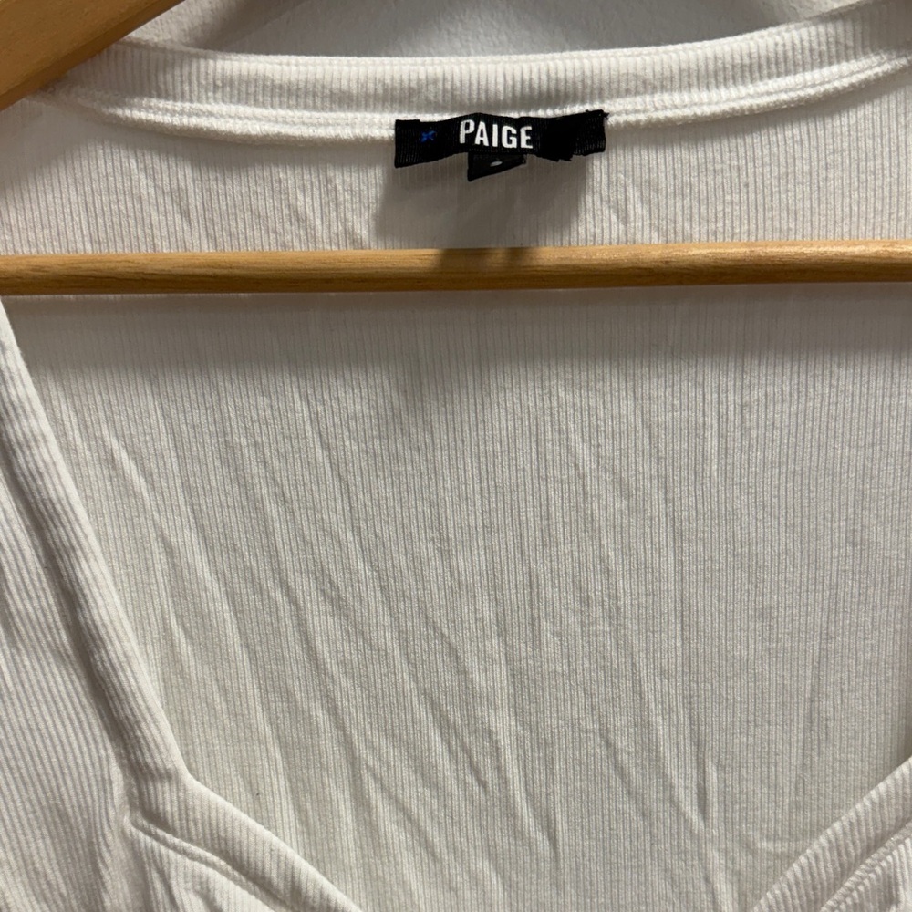 PAIGE Women's Cream Ribbed Camisole